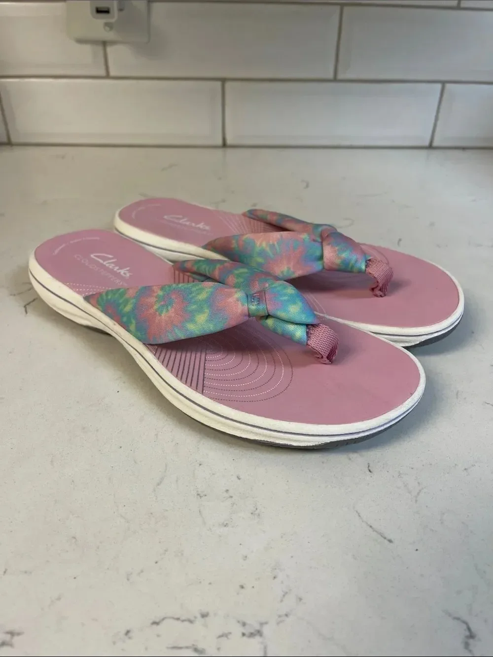 Kids' Clarks Brinkley Tye Multicolor Tie Dye Size 3 Style Number: 26169099